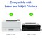 Avery Printable Address Labels with Sure Feed, 1" x 2-5/8", Glossy Clear, 300 Blank Mailing Labels for Laser and Inkjet Printers (6521)